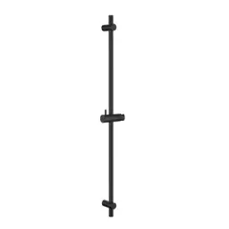 Coloana dus din inox, 90cm, cu cap rotativ  360 grade, montare cu gaurire, suportii reglabili, culoare negru