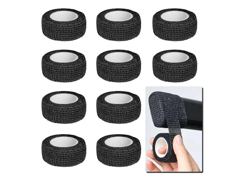 Set 10 role banda autoadeziva, de protectie, pentru picioarele de mobilier, negru