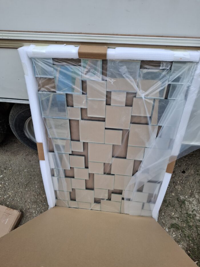 Oglinda decorativa de perete, fara rama, spate din MDF, 60x90cm - imagine 5