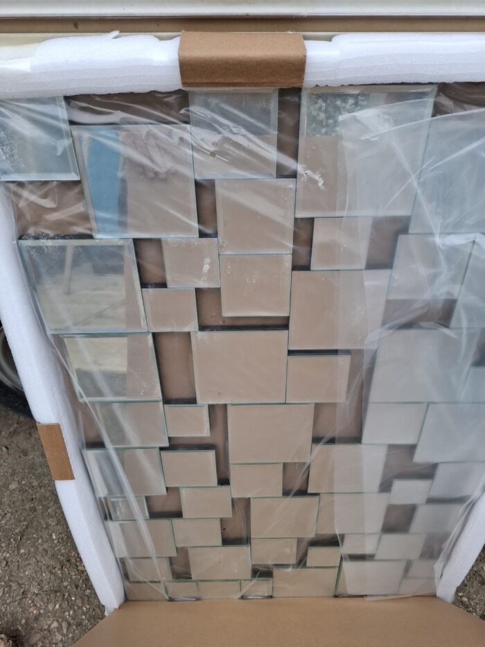 Oglinda decorativa de perete, fara rama, spate din MDF, 60x90cm - imagine 2