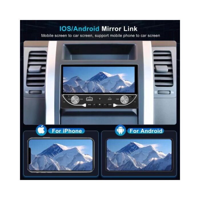 Radio auto cu Android 13, wi-fi, bluetooth, GPS, navigatie, touch screen, camera mers inapoi, comanda pe volan - imagine 2