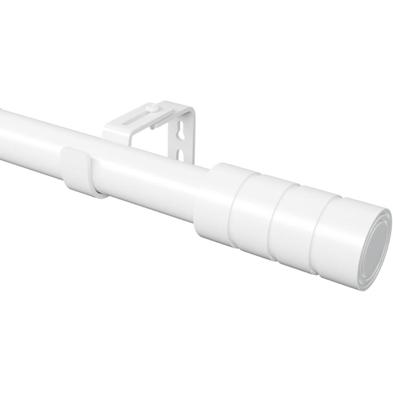 Tija pentru perdele/draperii, extensibila, 220-310cm, 25mm, alba