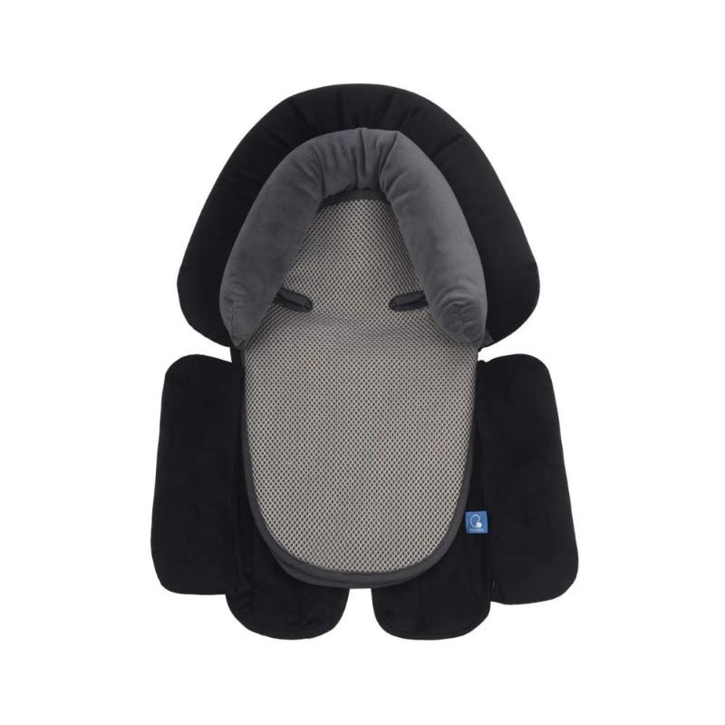 Reductor carucior/scaun masina pentru copii, 0-12 luni, cu insertie din bumbac si suport pentru cap plusat, 49x35cm