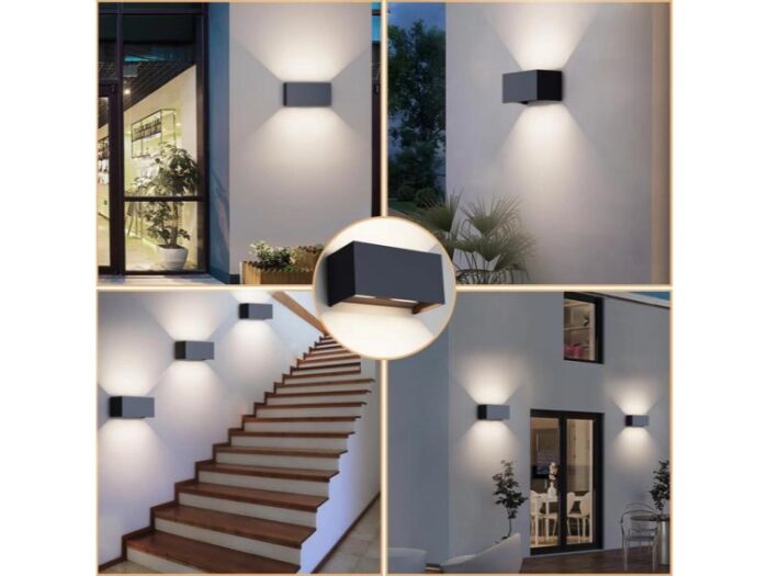 Aplica exterior 24W, 4000K, IP65, cu fascicul reglabil, culoare antracit - imagine 5