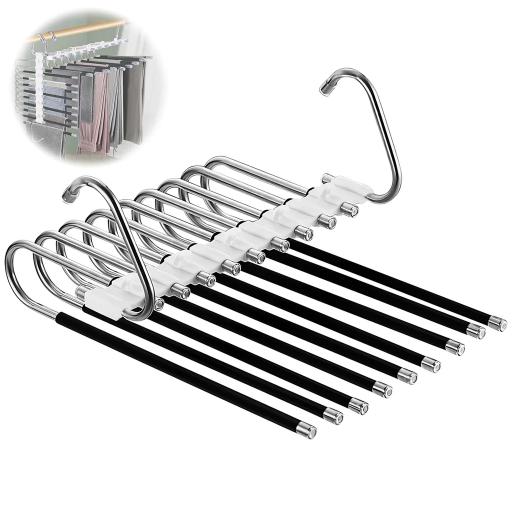 Umeras multifunctional, pentru pantaloni, esarfe, cravate, etc, utilizabil pe orizontala sau verticala