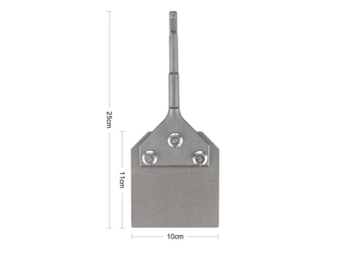 Dalta SDS Plus, 250x100mm, cu doua lame de rezerva, pentru mocheta, adeziv de podea, parchet PVC - imagine 2