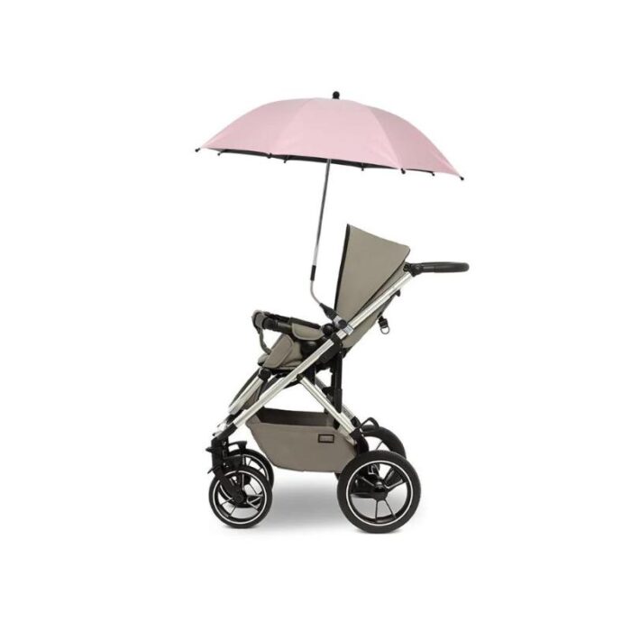 Umbrela protectie carucior copii, diametru 75cm, clips de prindere 18-40mm, gat flexibil, protectie UV99% - imagine 5