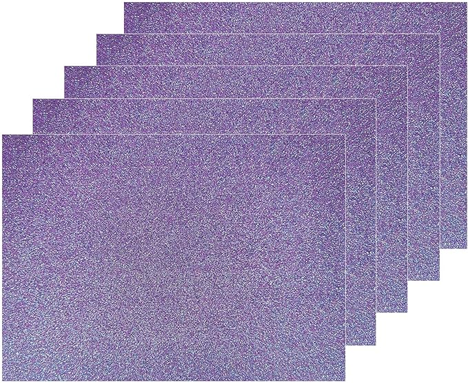 Set 5 buc. fetru violet cu sclipici, 30x42cm