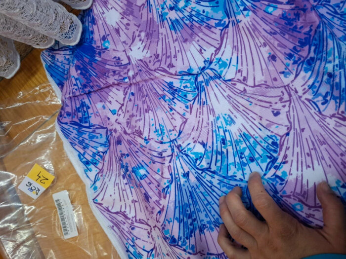 Prosop plaja, absorbant, violet, 150x76cm - imagine 3