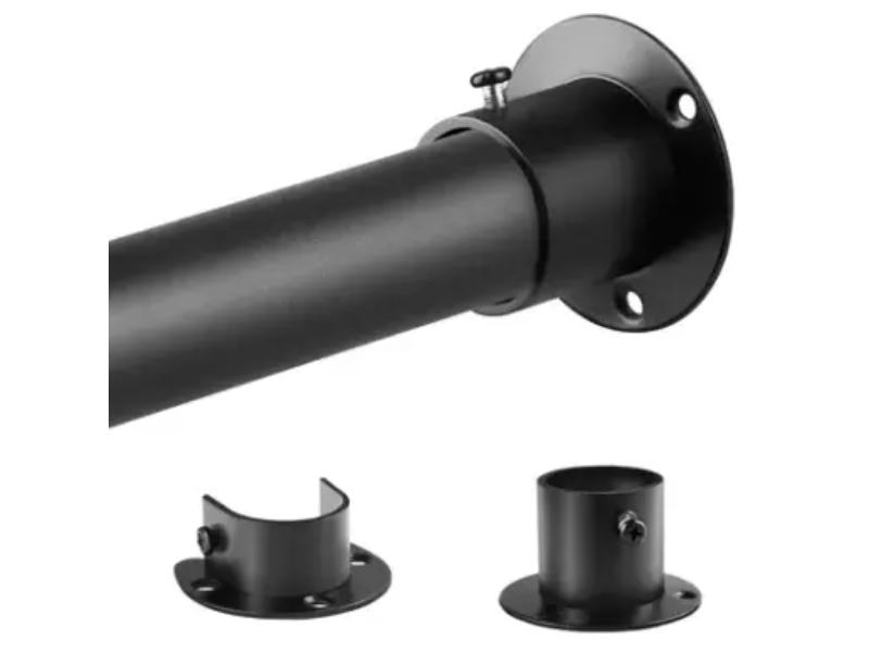 Bara extensibila pentru dulapuri, diametru 32x28mm, alb mat, cu baza rotunda