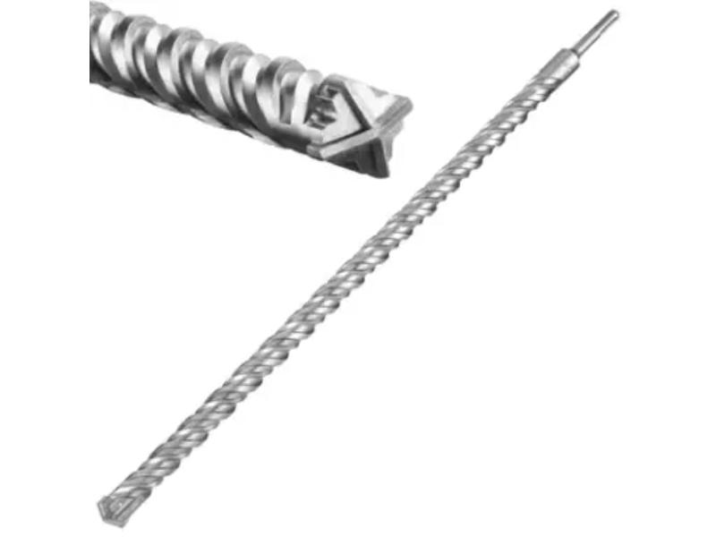 Burghiu SDS Plus, diametru 25mm, lungime 600mm, cu varf in cruce din tungsten, pentru beton