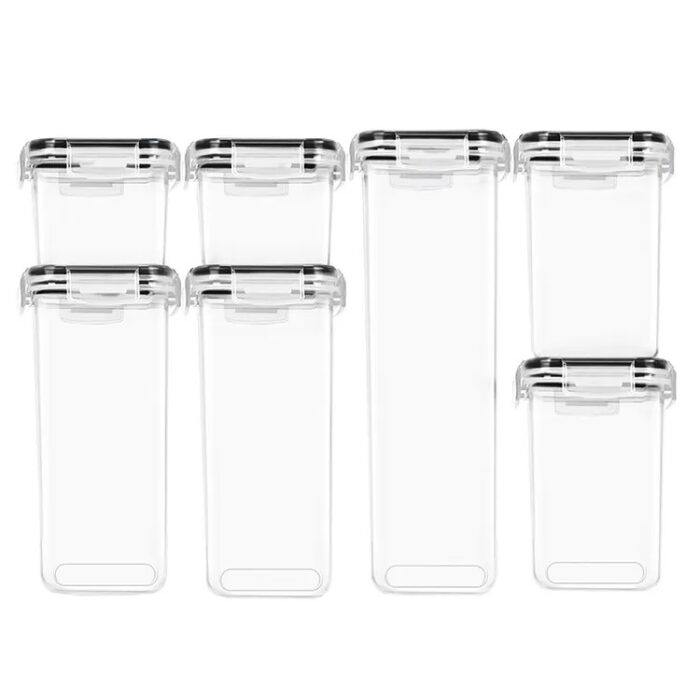 Set 7 recipiente cu capac etans, 1x3.2, 2x2, 2x1.5, 2x1 litri fara BPA - imagine 2