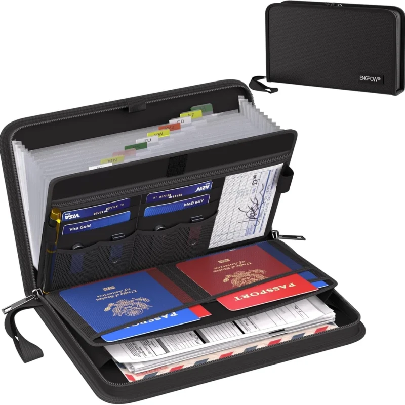 Mapa pentru acte cu 13 compartimente, ignifuga, 29x17x5cm