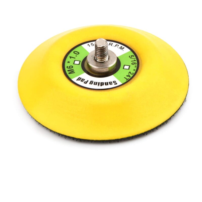 Disc de slefuit cu velcro, 75 mm (3"), prindere M6x1, pentru slefuitor excentric, polizor unghiular pneumatic/polizor mini