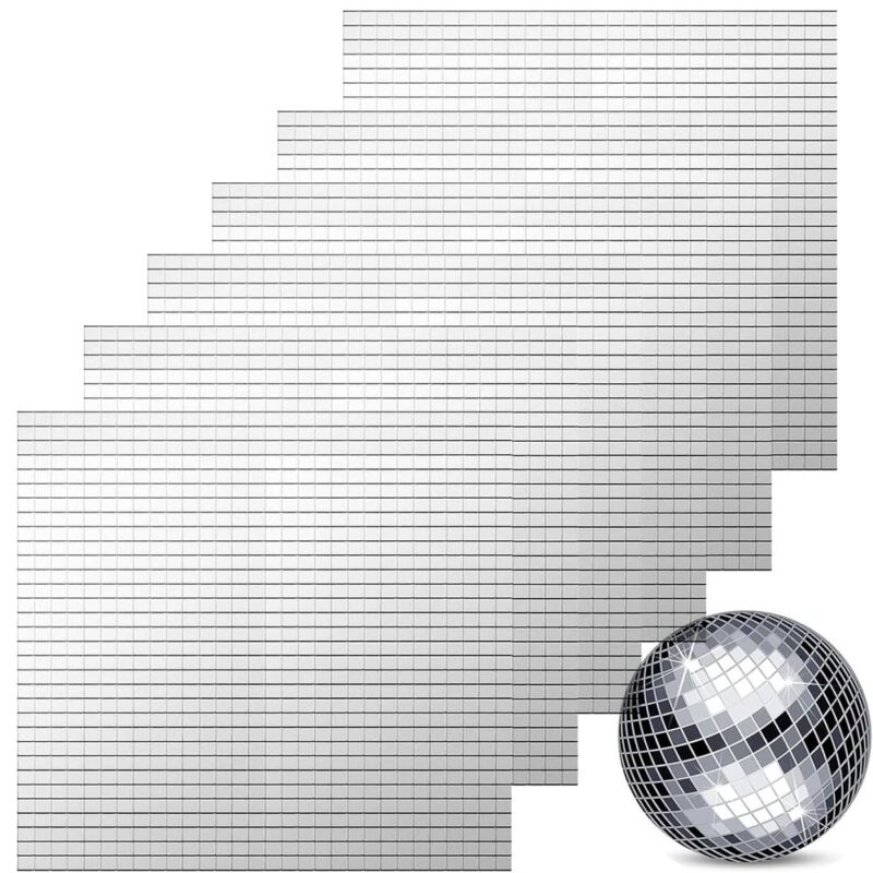 5400 de piese mozaic oglinda autoadezive, 5x5 mm