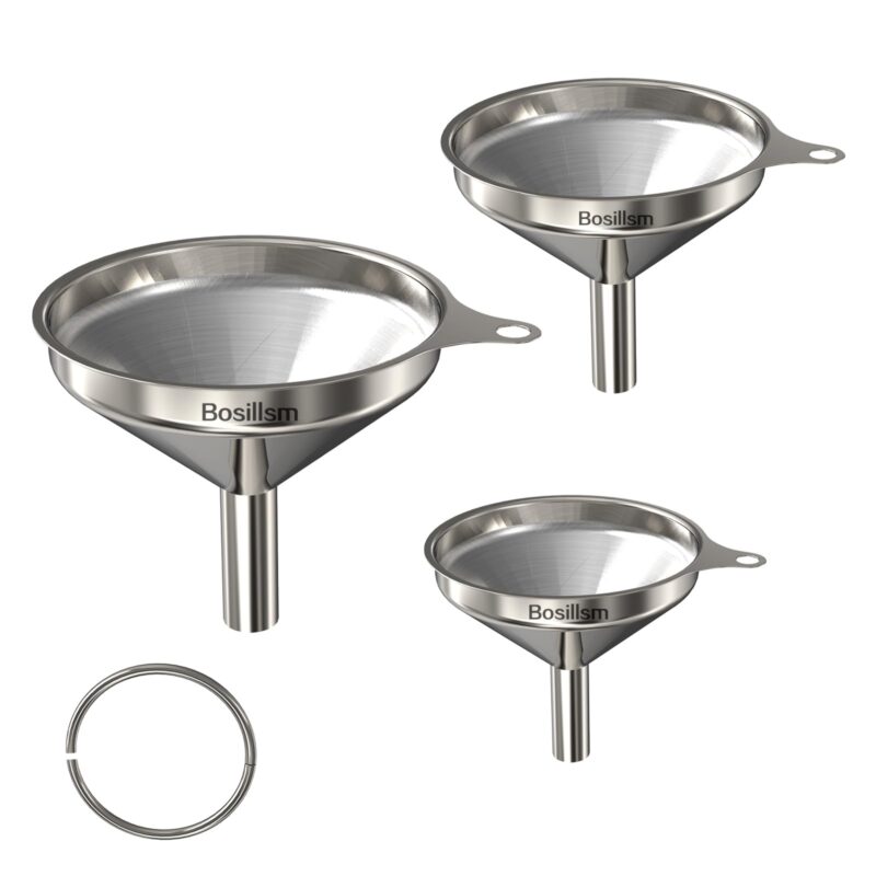 Set de 3 palnii mici din inox, 7,5/5,5/4,5 cm