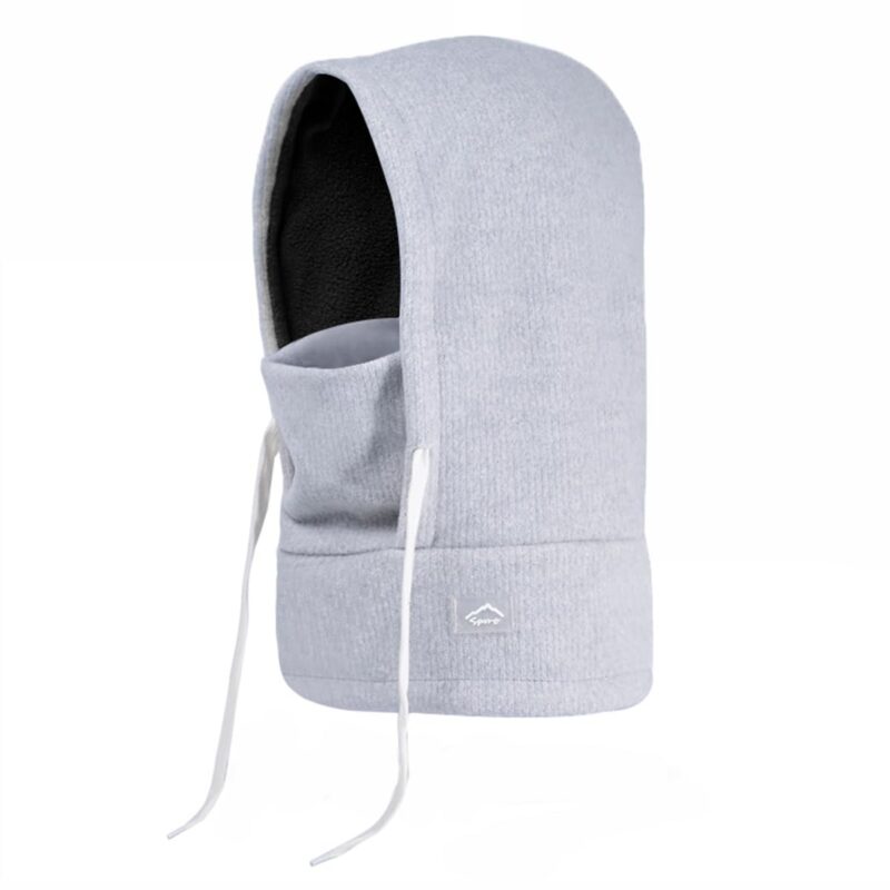 Cagula pentru copii, din fleece, rezistenta la vant, fibră de poliester, gri