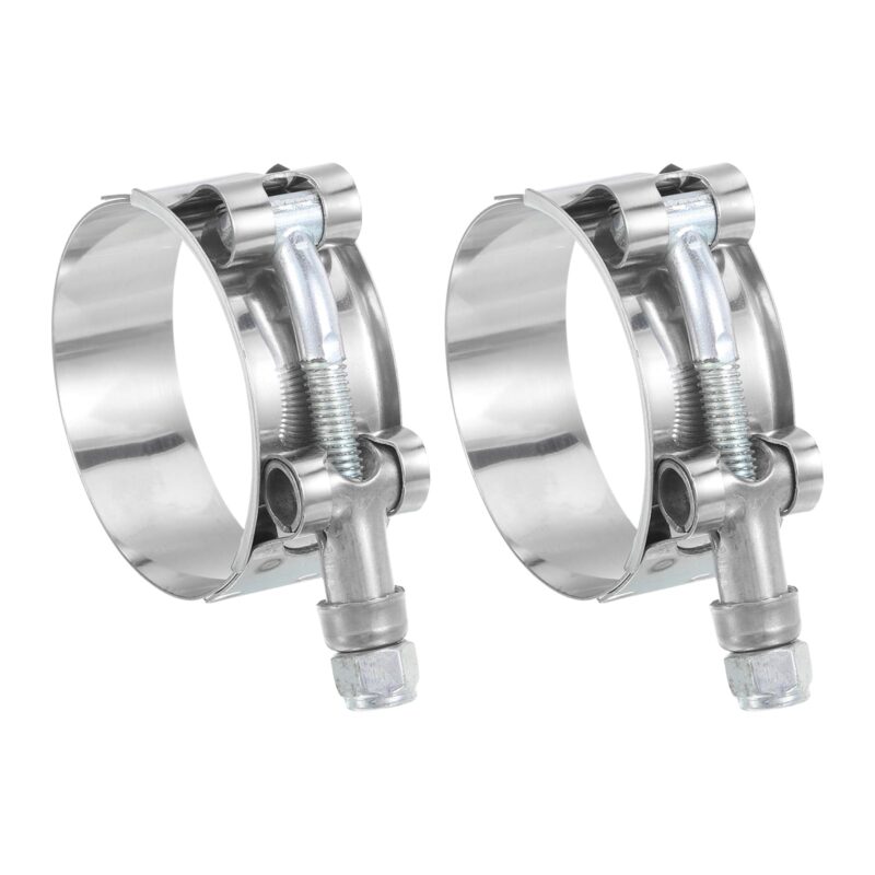 QUARKZMAN Clema furtun cu surub in T, 2 buc, 46-52 mm inox 201, Intercooler, admisie