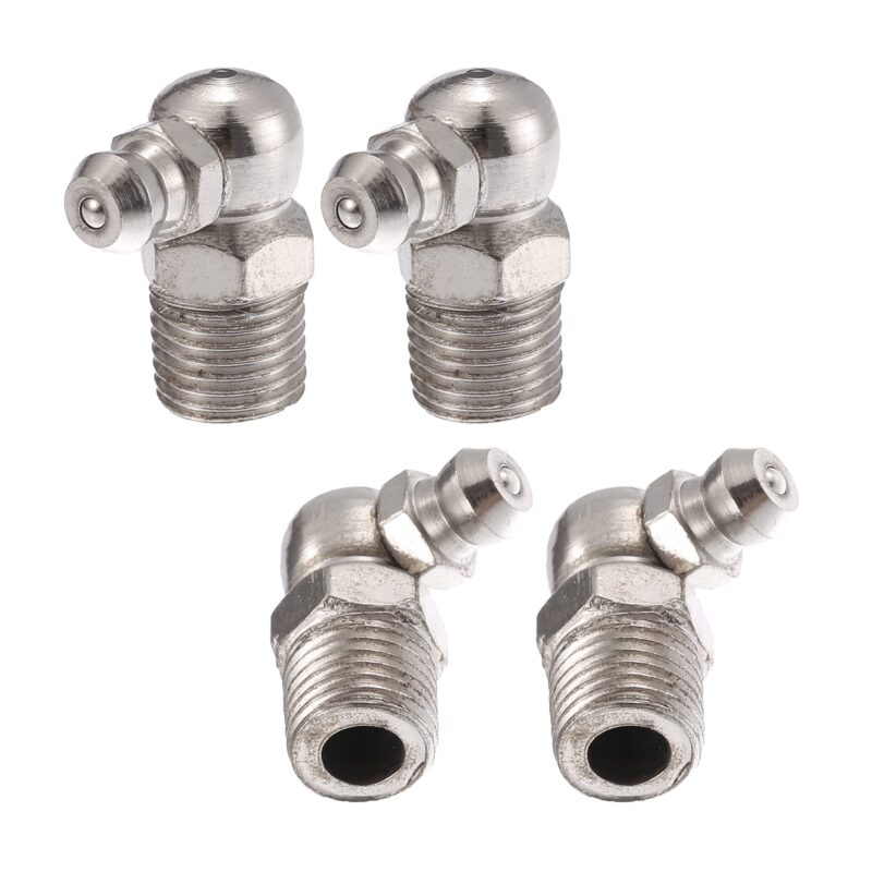 Niplu de ungere M10x1, 90°, nichelat