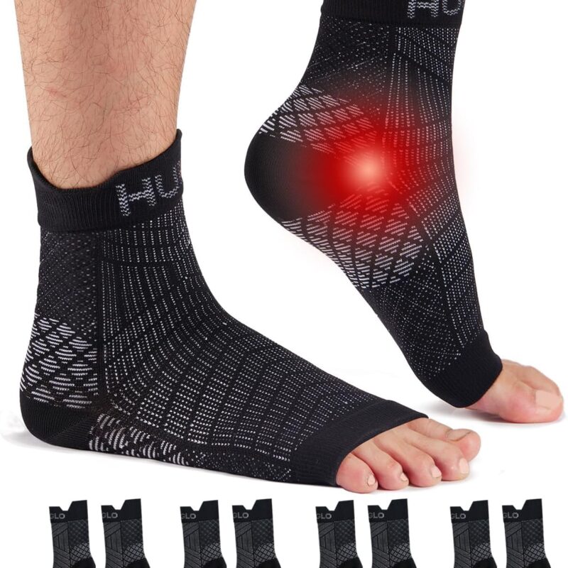 4 perechi glezniere ortopedice, elastice, negru, M