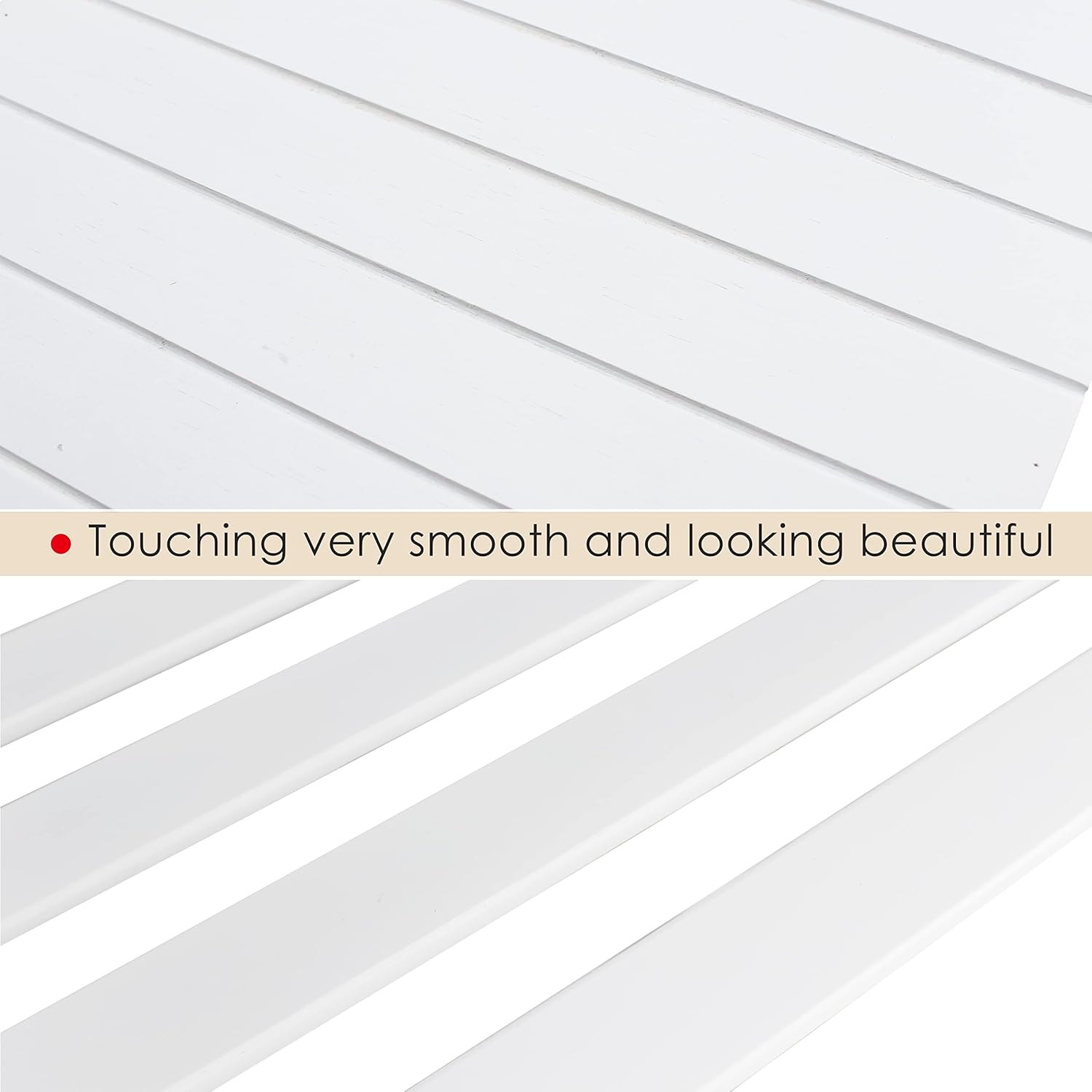 Bancuta raft pentru pantofi, din bambus, 3 niveluri, alb - imagine 8