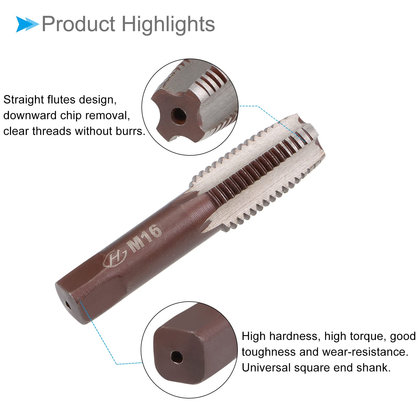 Tarozi manuali, filet M16 x 2, filet metric din oțel aliaj, pentru reparare filete, 1 pereche - imagine 6