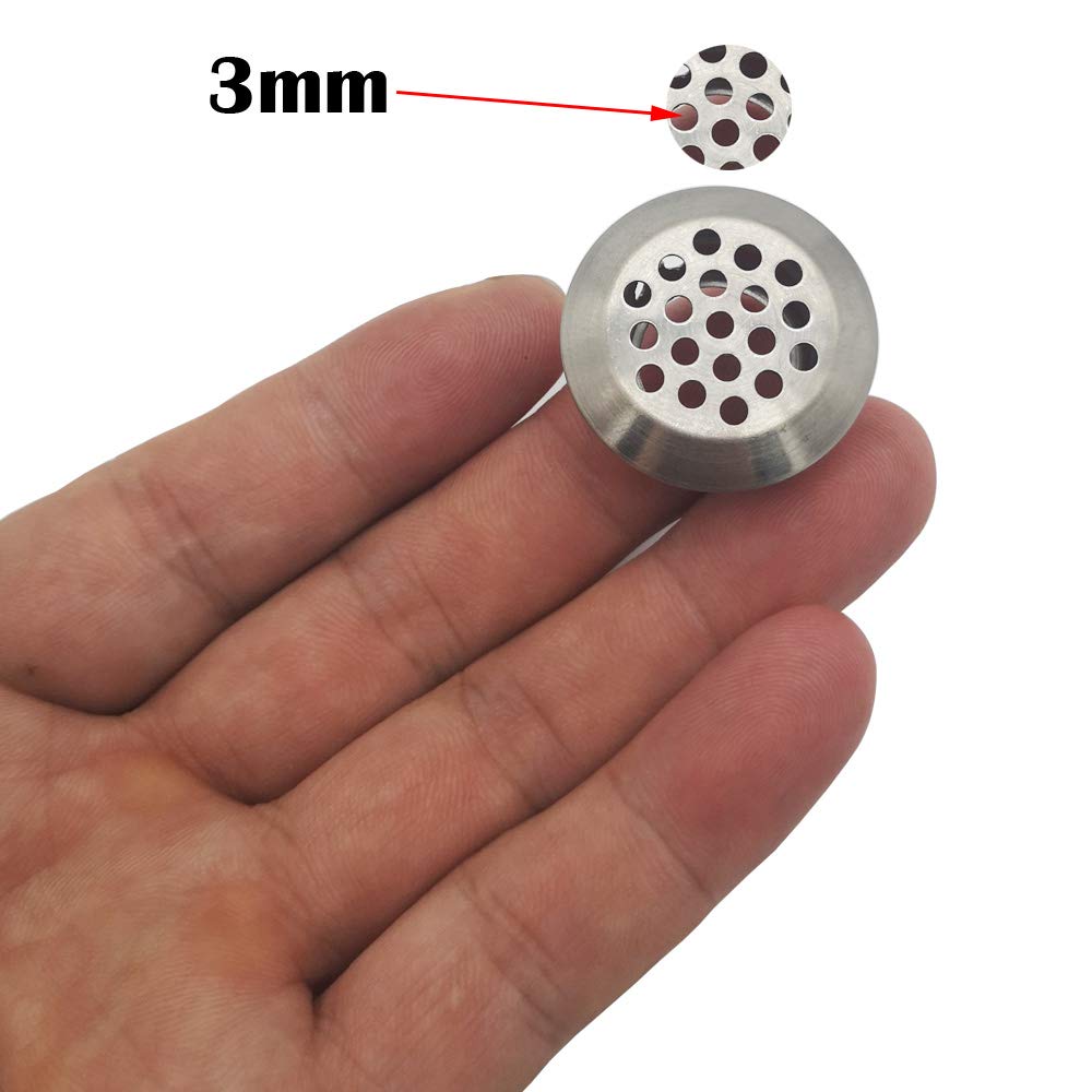 Grila de ventilatie din inox, 19 mm, rotundă, 30 buc. - imagine 5