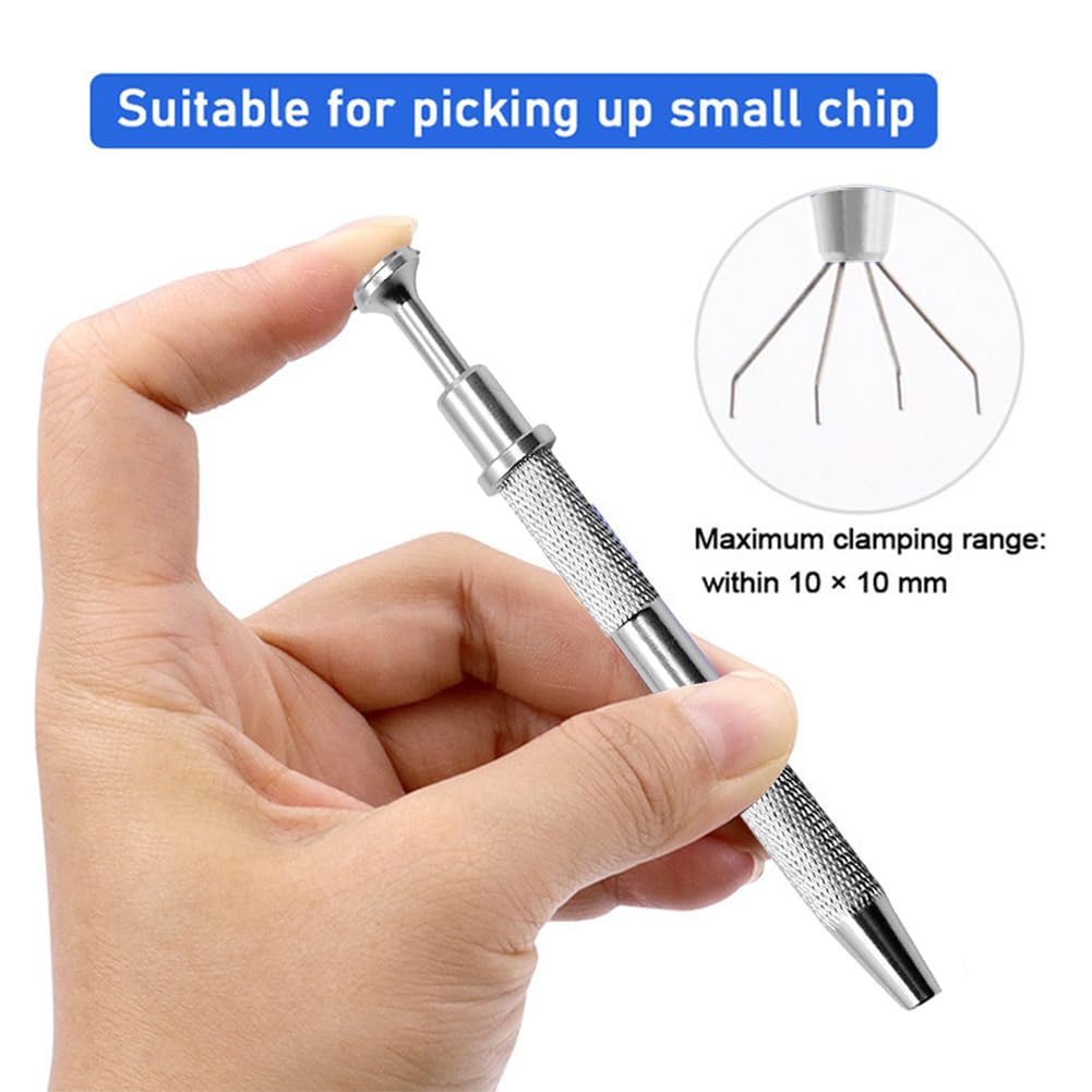 Instrument de prindere bijuterii, bile de piercing, 2 buc (auriu, argintiu) - imagine 5