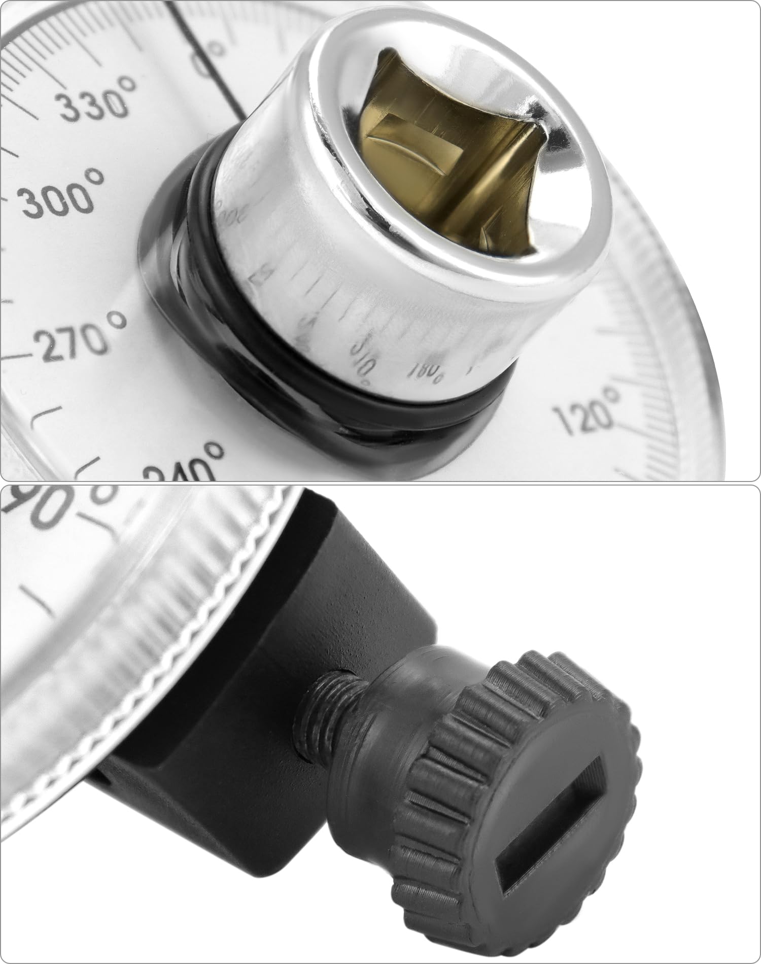 Indicator de unghi, de cuplu pentru mecanici auto, 1/2" (12,5mm), 360 de grade - imagine 6