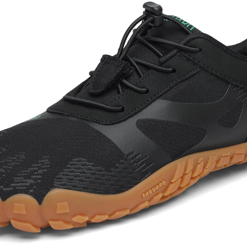 Pantofi minimalisti barefoot, respirabili, usori, multisport, negru, EU 42
