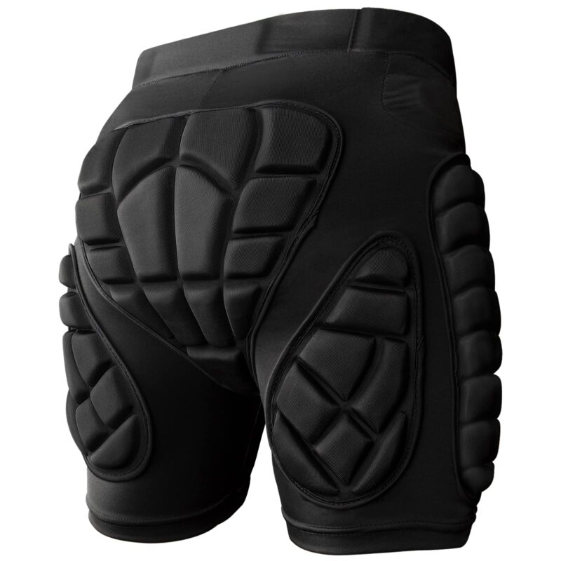Pantaloni scurti de protectie, cu captuseala 3D pentru sold, pentru schi/snowboarding/skateboarding, marime M