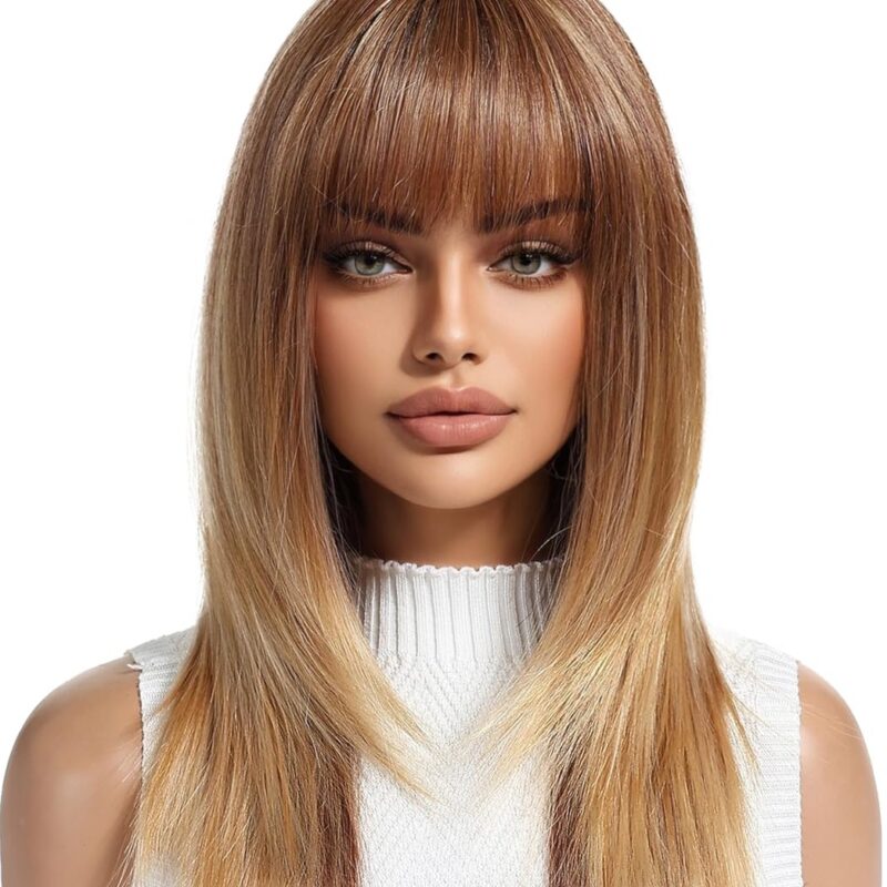 Peruca blond inchis